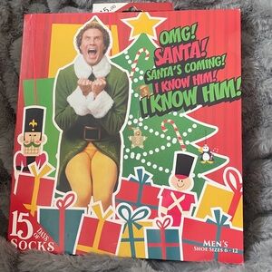 Elf movie Christmas socks
